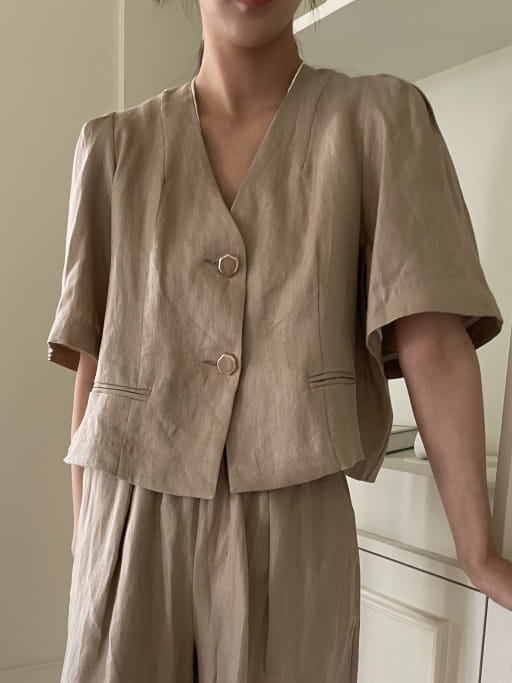 3ROOMS - Korean Children Fashion - #Kfashion4kids - Back Slit Jacket - 3