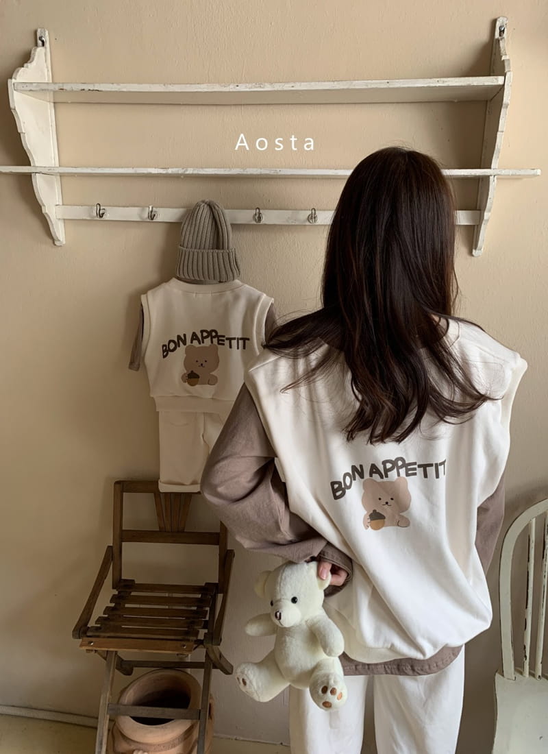 AOSTA - Korean Children Fashion - #Kfashion4kids - Mom Bear Vest