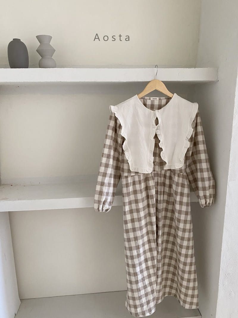 AOSTA - Korean Children Fashion - #Kfashion4kids - Mom Beige One-piece - 3