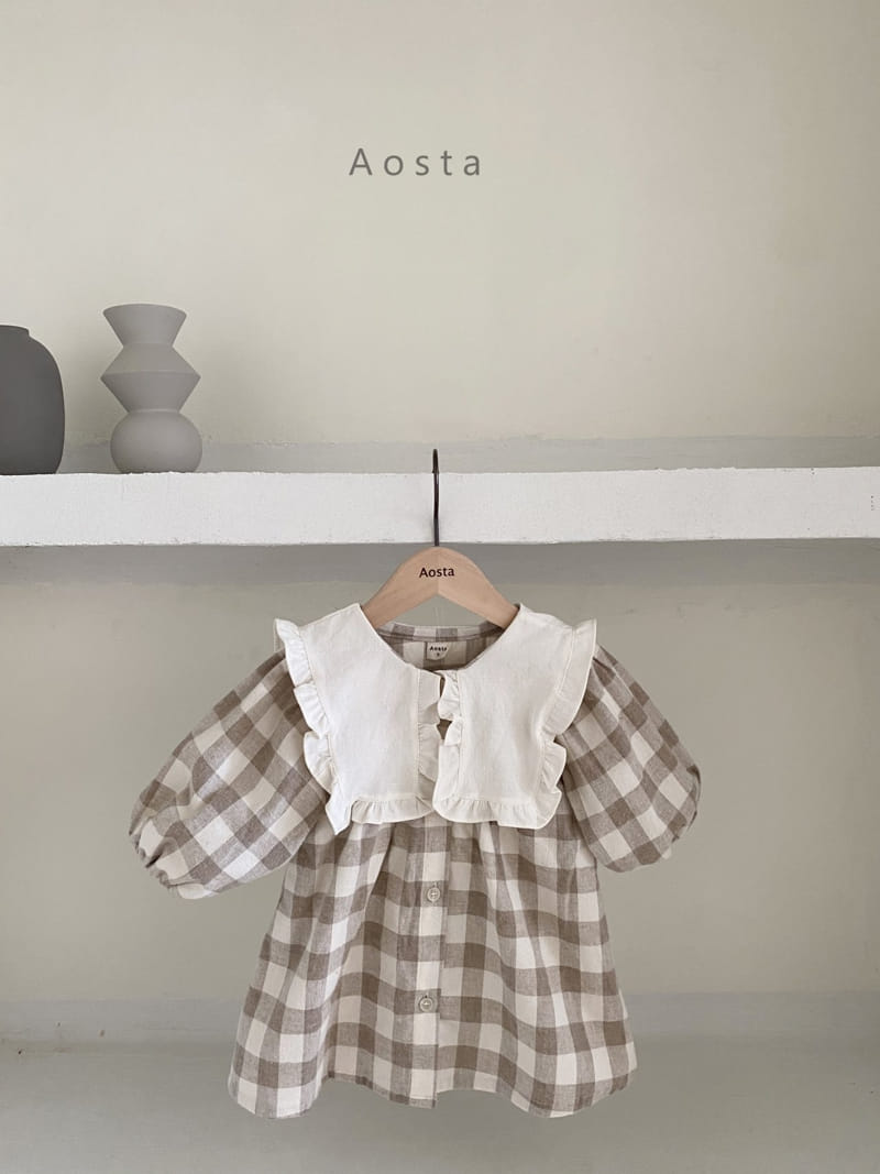 AOSTA - Korean Children Fashion - #Kfashion4kids - Beige One-piece - 2