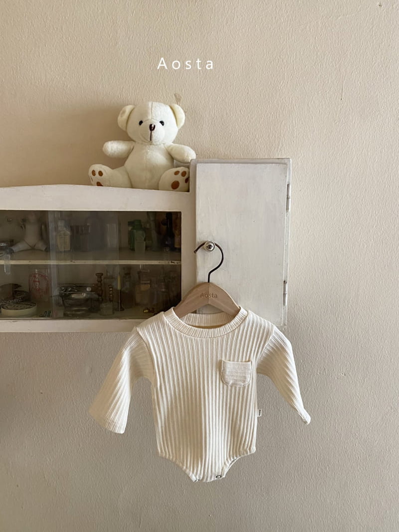 AOSTA - Korean Children Fashion - #Kfashion4kids - Butter Scoop Bodysuit - 3