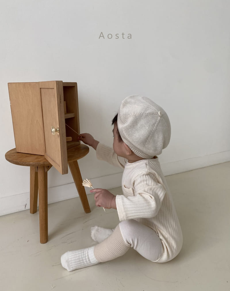 AOSTA - Korean Children Fashion - #Kfashion4kids - Butter Scoop Bodysuit - 6