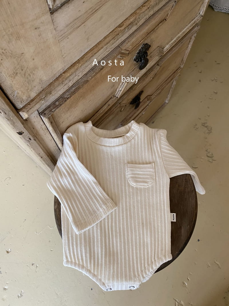 AOSTA - Korean Children Fashion - #Kfashion4kids - Butter Scoop Bodysuit - 8