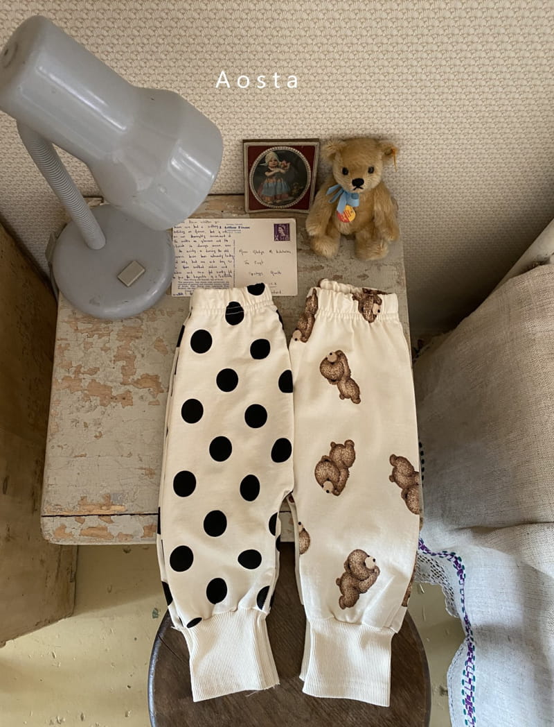 AOSTA - Korean Children Fashion - #Kfashion4kids - Circle Bear Pants - 2