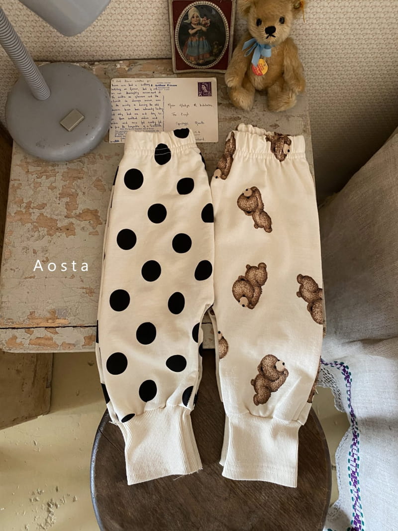 AOSTA - Korean Children Fashion - #Kfashion4kids - Circle Bear Pants - 3