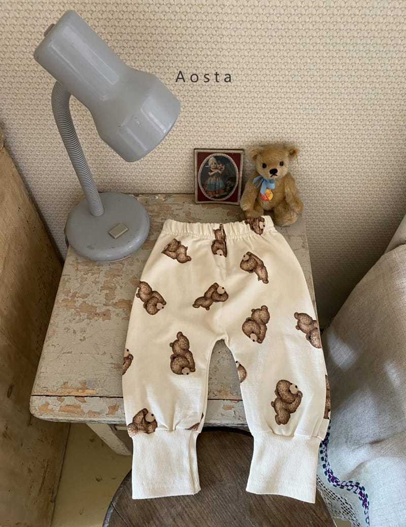 AOSTA - Korean Children Fashion - #Kfashion4kids - Circle Bear Pants - 4