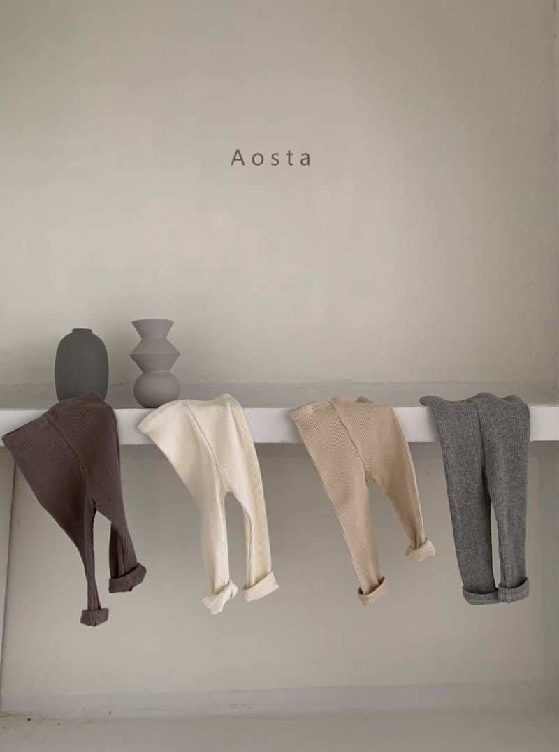 AOSTA - Korean Children Fashion - #Kfashion4kids - Rib Leggings - 3