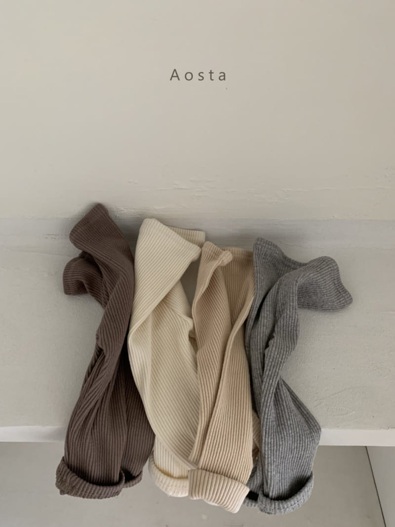 AOSTA - Korean Children Fashion - #Kfashion4kids - Rib Leggings - 4