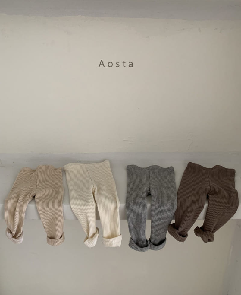 AOSTA - Korean Children Fashion - #Kfashion4kids - Rib Leggings - 5