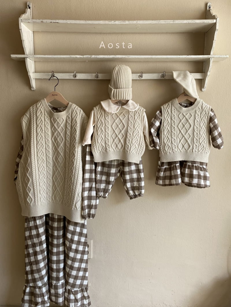 AOSTA - Korean Children Fashion - #Kfashion4kids - Mom Kint Vest - 10