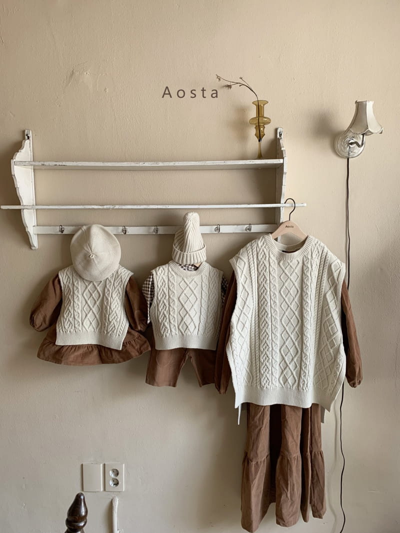 AOSTA - Korean Children Fashion - #Kfashion4kids - Mom Kint Vest - 9