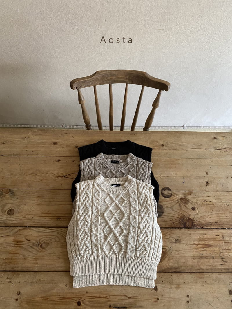 AOSTA - Korean Children Fashion - #Kfashion4kids - Knit Vest - 2