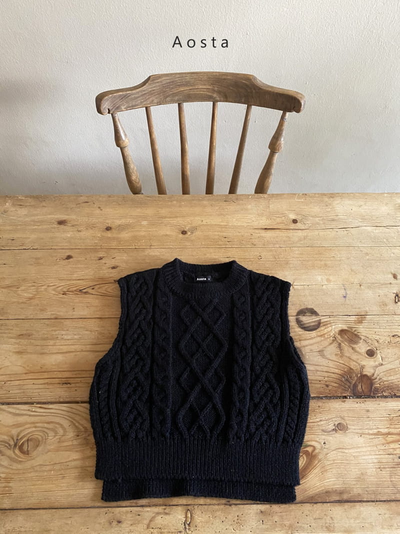 AOSTA - Korean Children Fashion - #Kfashion4kids - Knit Vest - 3