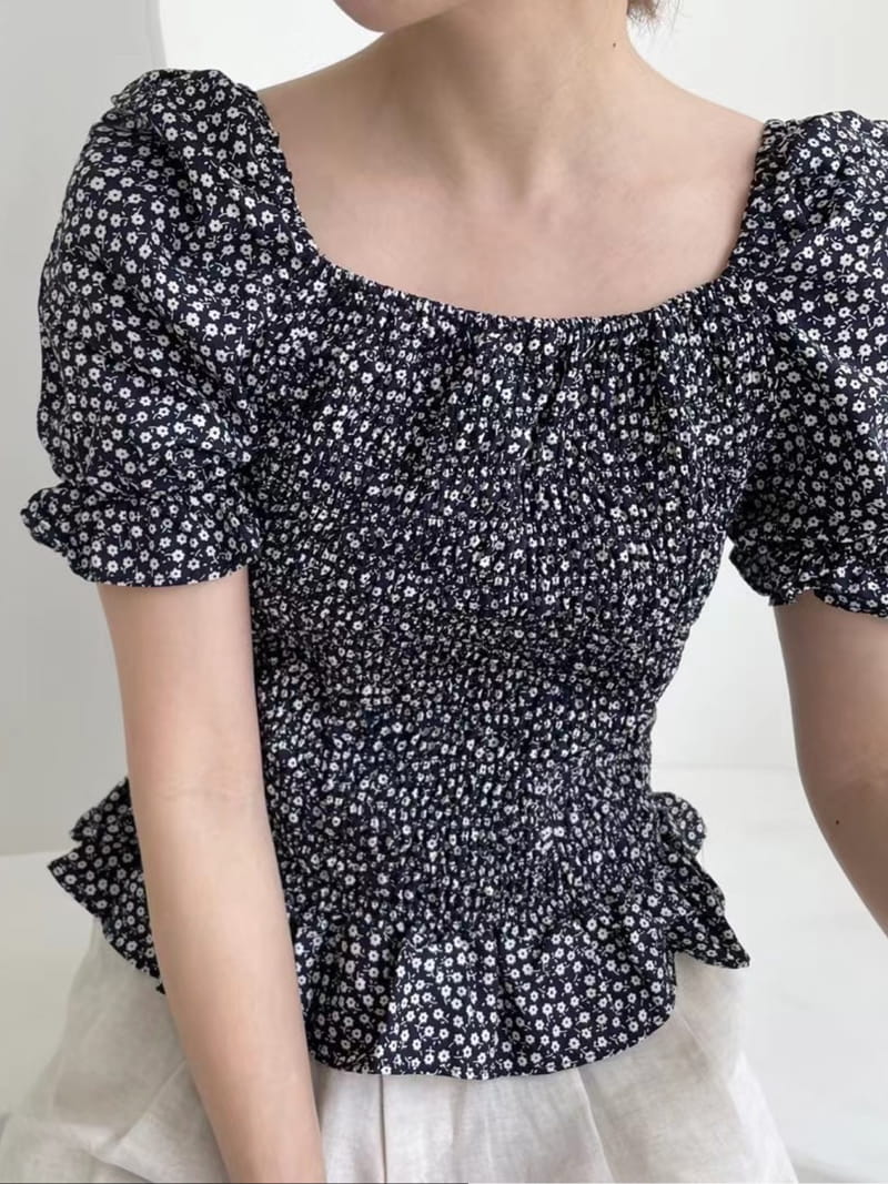 ASOME - Korean Children Fashion - #Kfashion4kids - Smok Squar Blouse - 3