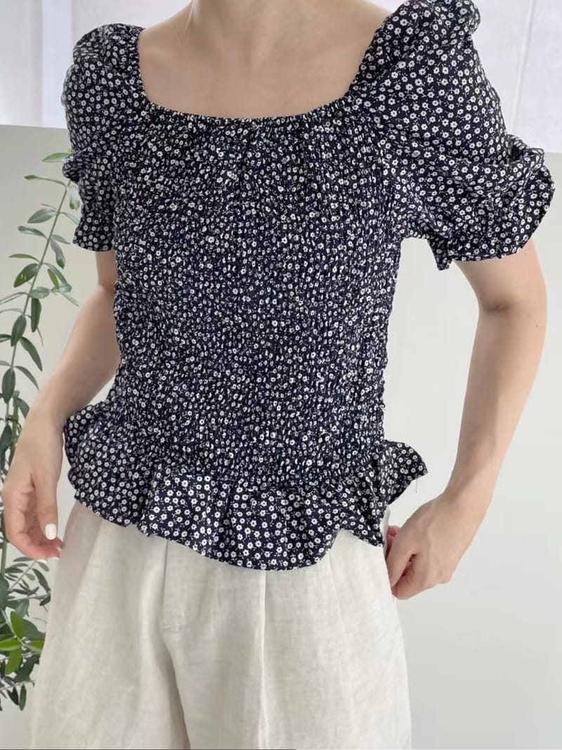 ASOME - Korean Children Fashion - #Kfashion4kids - Smok Squar Blouse - 4