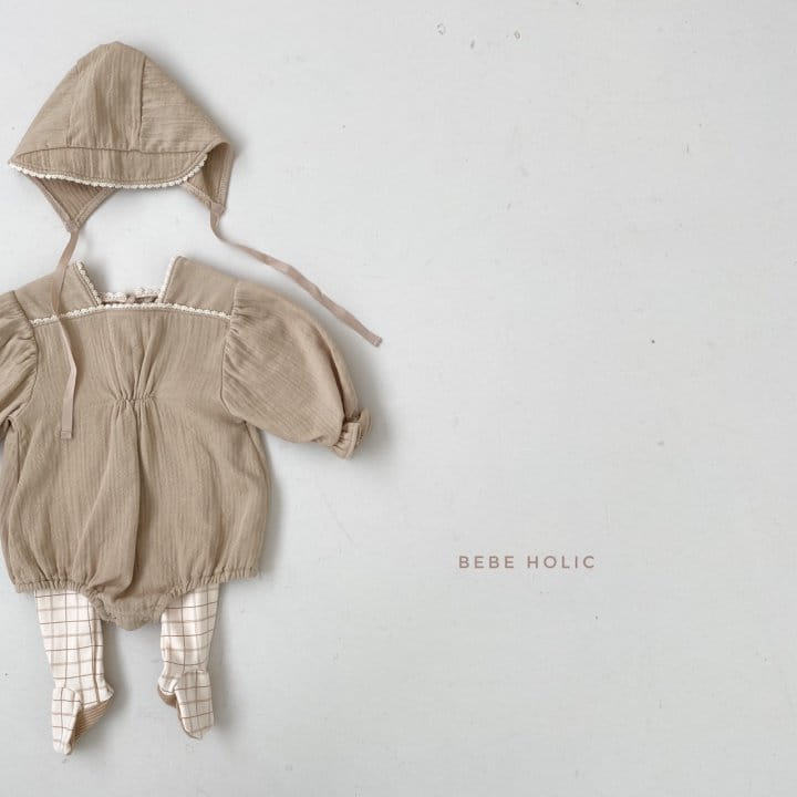 BEBE HOLIC - Korean Children Fashion - #Kfashion4kids - Harmony Romper with Bonnet - 8