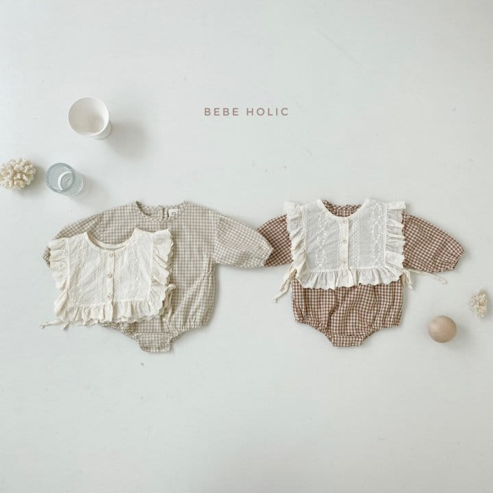 BEBE HOLIC - Korean Children Fashion - #Kfashion4kids - Cape Romper with Bib - 2