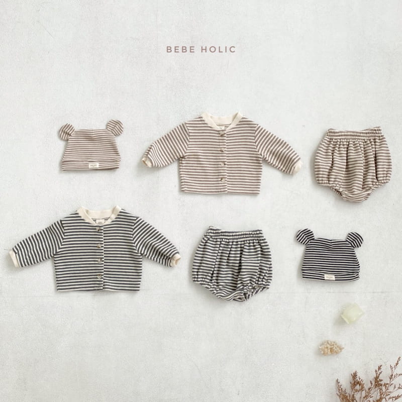 BEBE HOLIC - Korean Children Fashion - #Kfashion4kids - Rodem Cardigan & Bloomer Set