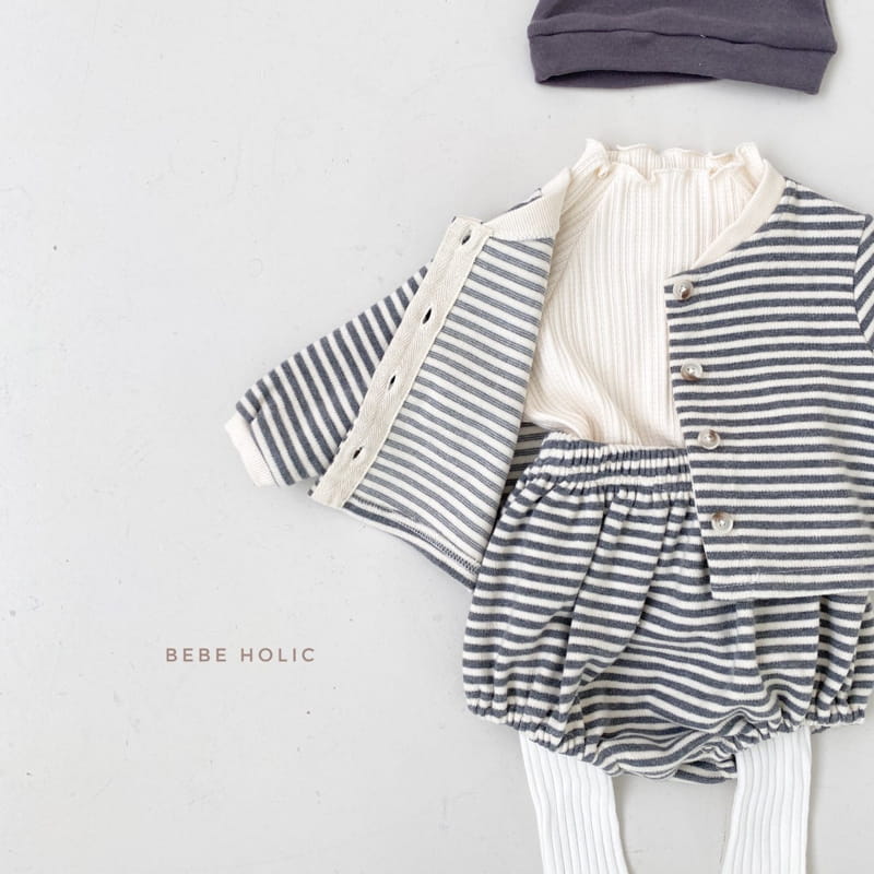 BEBE HOLIC - Korean Children Fashion - #Kfashion4kids - Rodem Cardigan & Bloomer Set - 11