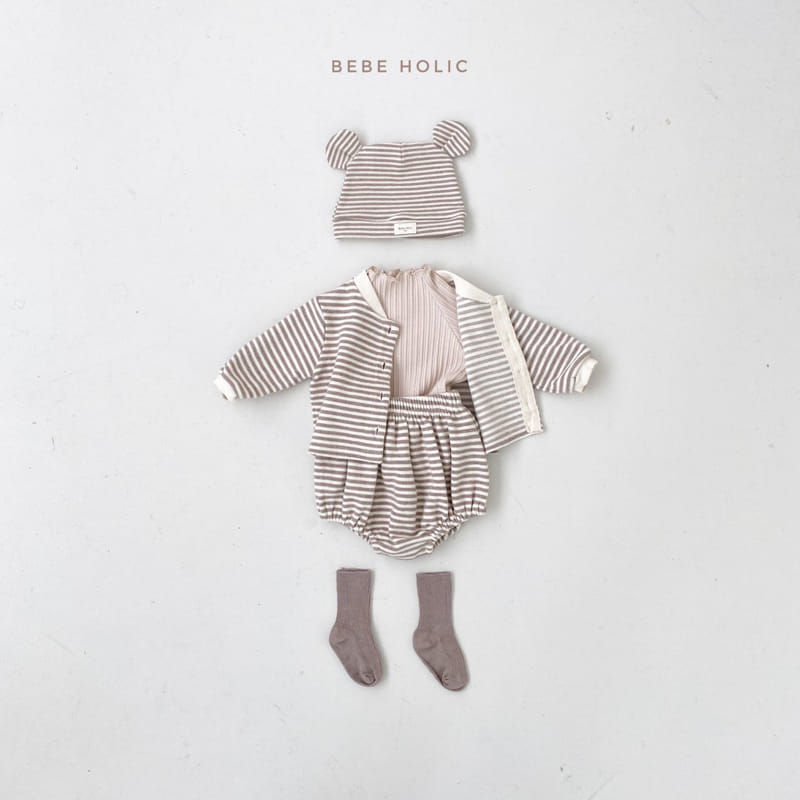 BEBE HOLIC - Korean Children Fashion - #Kfashion4kids - Rodem Cardigan & Bloomer Set - 4