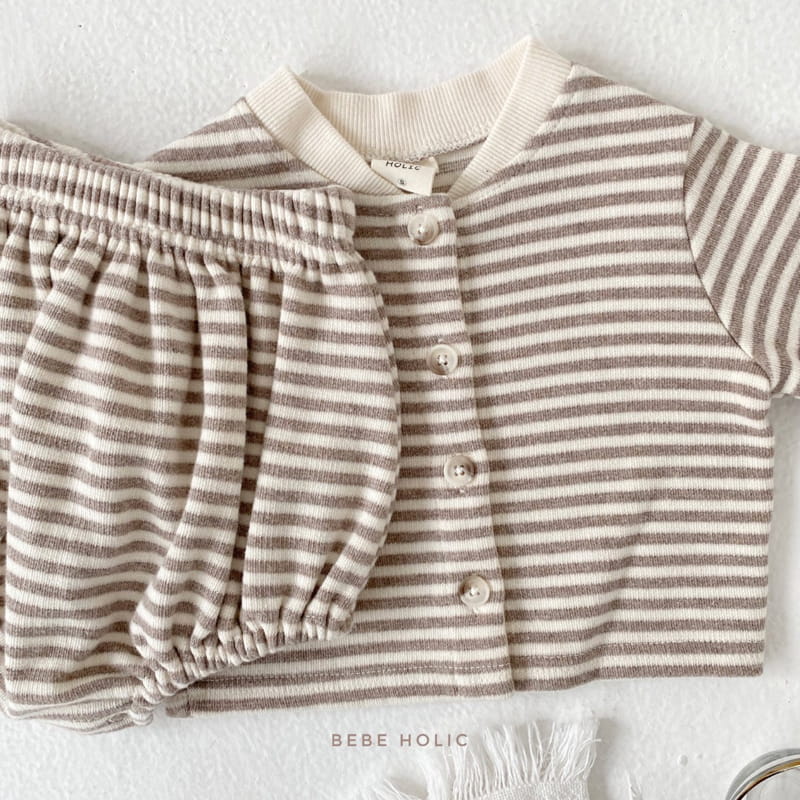 BEBE HOLIC - Korean Children Fashion - #Kfashion4kids - Rodem Cardigan & Bloomer Set - 8