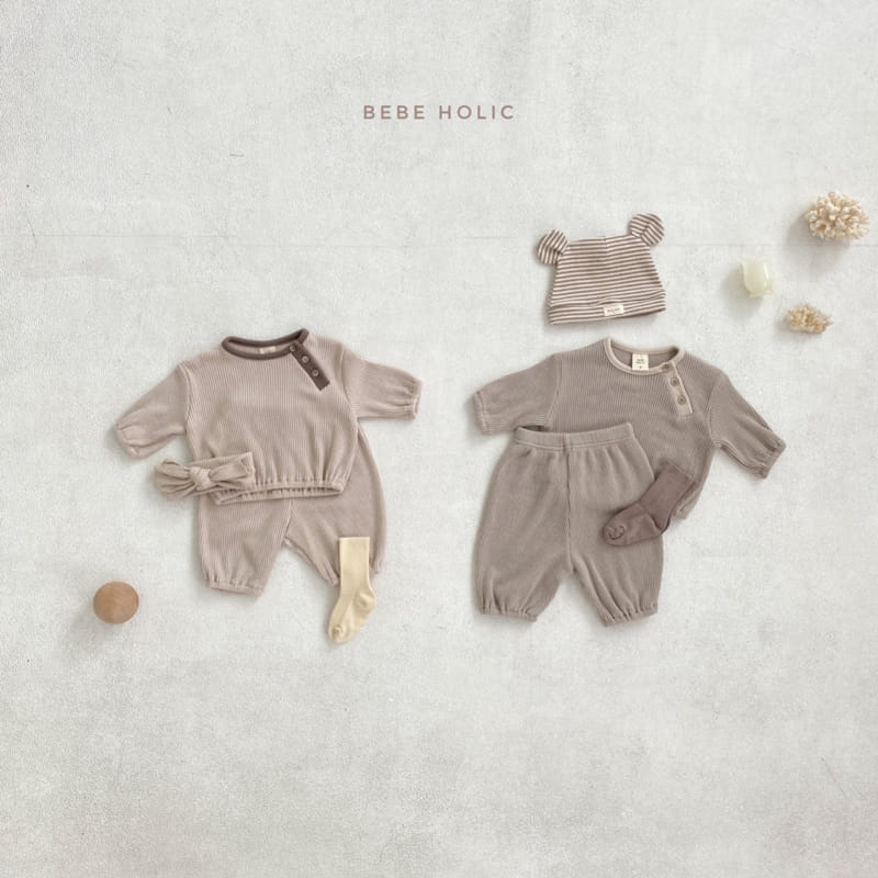 BEBE HOLIC - Korean Children Fashion - #Kfashion4kids - Caramel Top Bottom Set