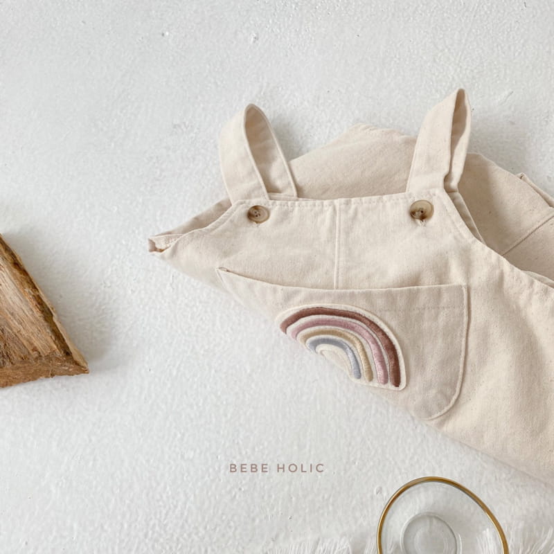 BEBE HOLIC - Korean Children Fashion - #Kfashion4kids - Rainbow Suspender Bodysuit - 12