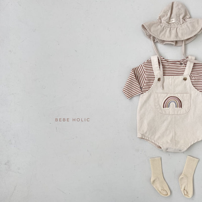 BEBE HOLIC - Korean Children Fashion - #Kfashion4kids - Rainbow Suspender Bodysuit - 4