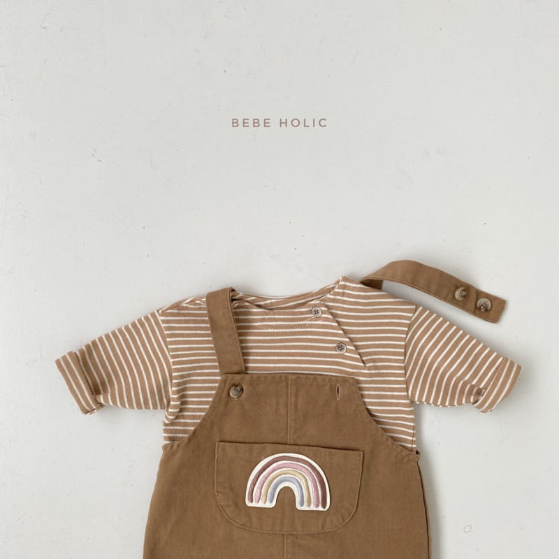 BEBE HOLIC - Korean Children Fashion - #Kfashion4kids - Rainbow Suspender Bodysuit - 5