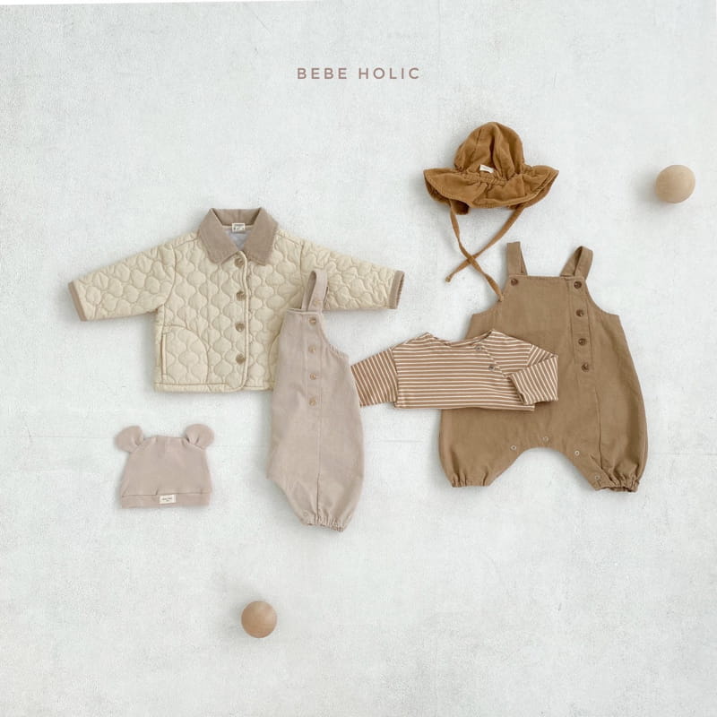 BEBE HOLIC - Korean Children Fashion - #Kfashion4kids - Cheese Suspender Bodysuit