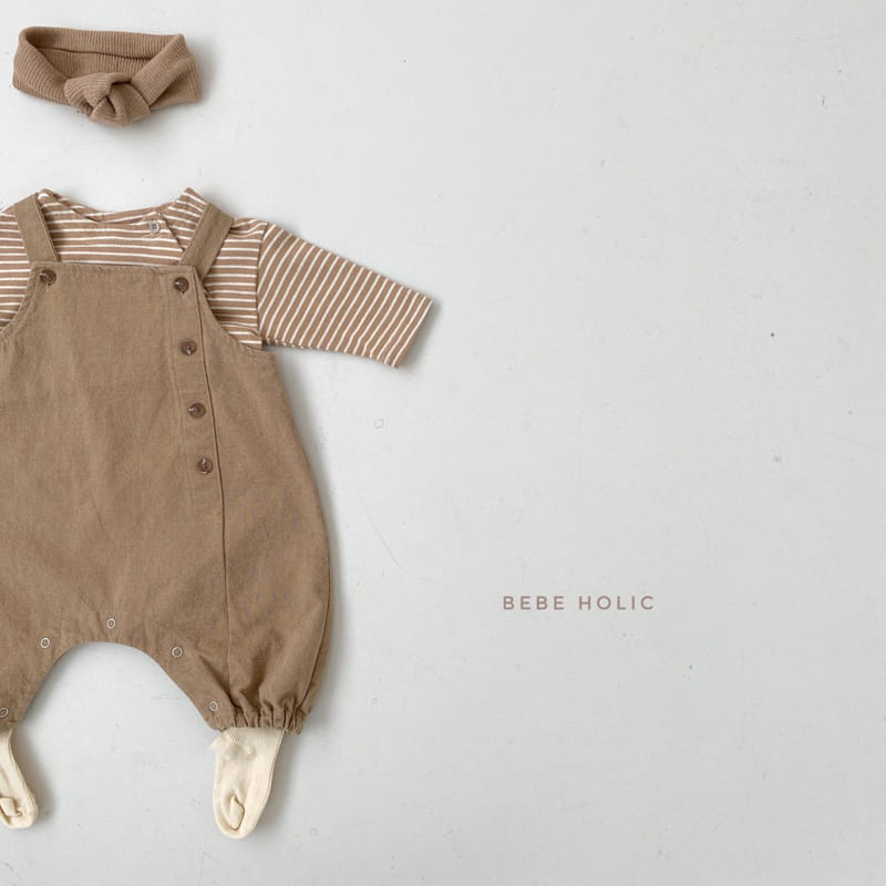 BEBE HOLIC - Korean Children Fashion - #Kfashion4kids - Cheese Suspender Bodysuit - 2