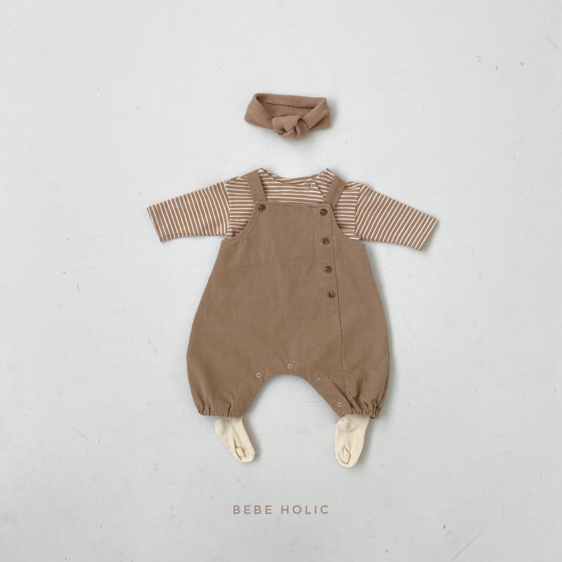 BEBE HOLIC - Korean Children Fashion - #Kfashion4kids - Cheese Suspender Bodysuit - 3