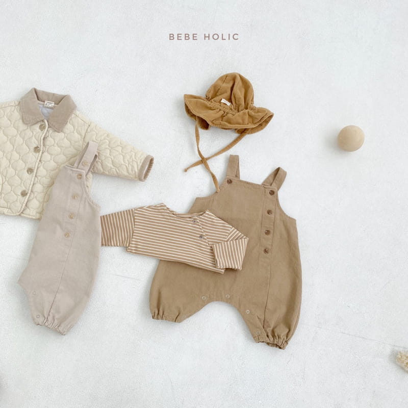 BEBE HOLIC - Korean Children Fashion - #Kfashion4kids - Cheese Suspender Bodysuit - 5