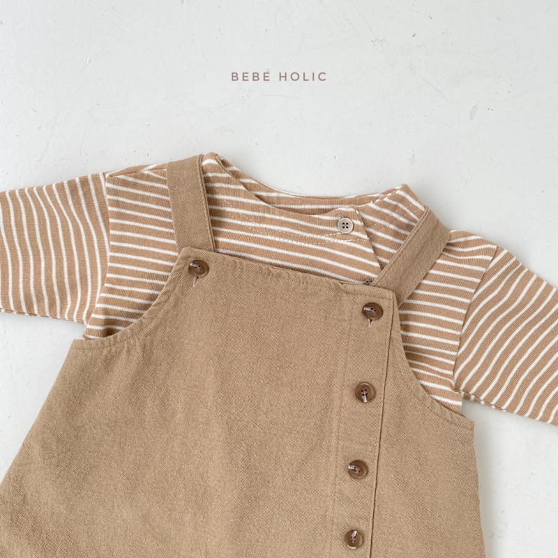 BEBE HOLIC - Korean Children Fashion - #Kfashion4kids - Cheese Suspender Bodysuit - 8