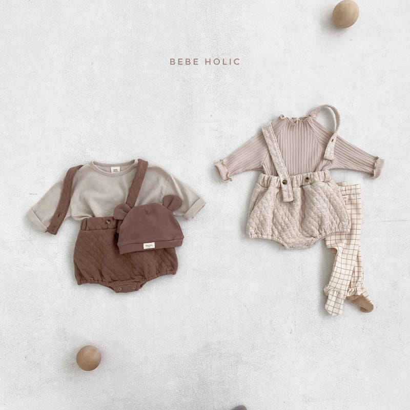 BEBE HOLIC - Korean Children Fashion - #Kfashion4kids - Embo Suspender Bloomer