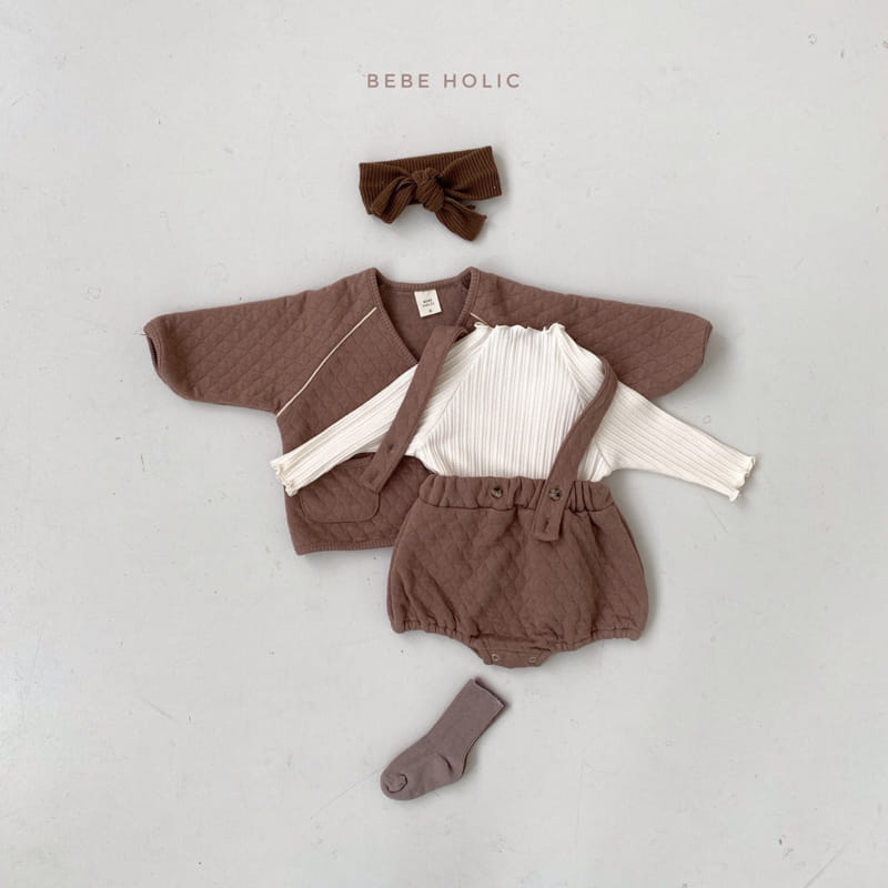 BEBE HOLIC - Korean Children Fashion - #Kfashion4kids - Embo Suspender Bloomer - 3