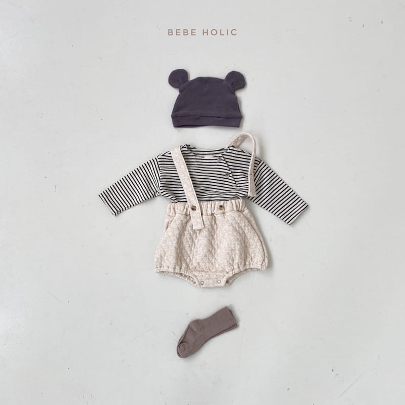 BEBE HOLIC - Korean Children Fashion - #Kfashion4kids - Embo Suspender Bloomer - 9