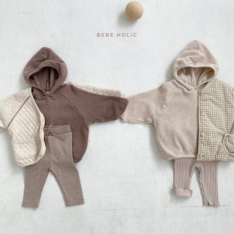 BEBE HOLIC - Korean Children Fashion - #Kfashion4kids - Waffle Hood Tee