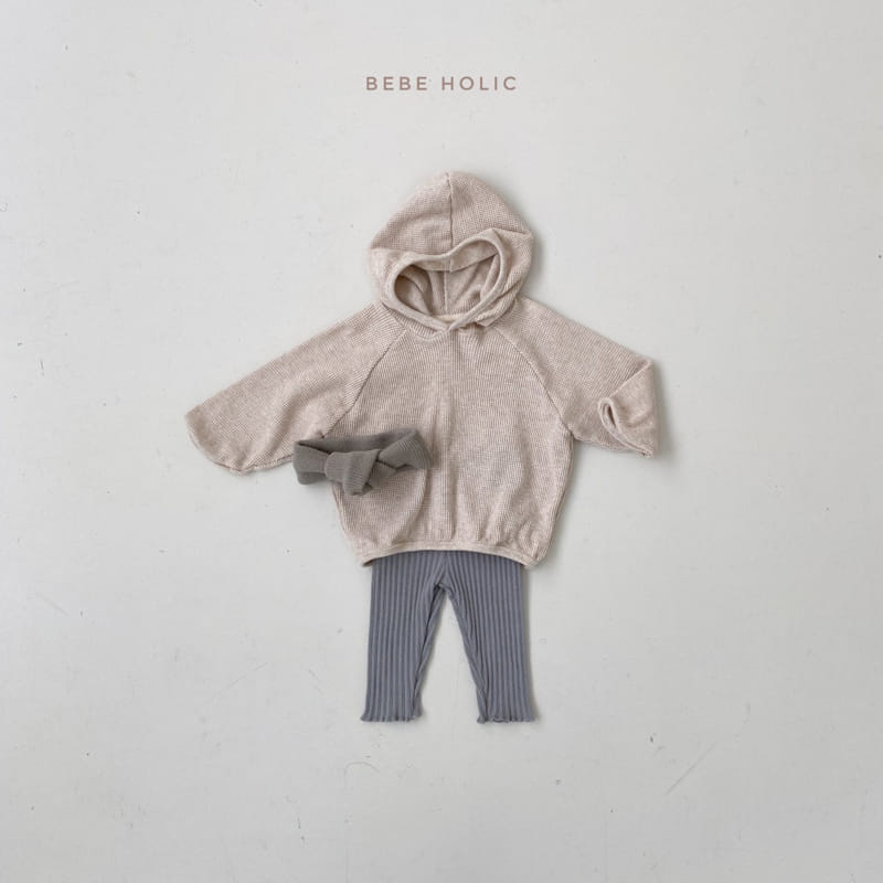 BEBE HOLIC - Korean Children Fashion - #Kfashion4kids - Waffle Hood Tee - 4