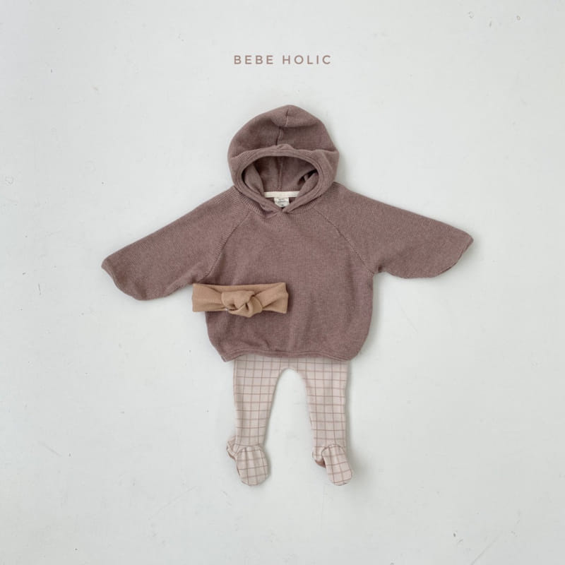 BEBE HOLIC - Korean Children Fashion - #Kfashion4kids - Waffle Hood Tee - 7