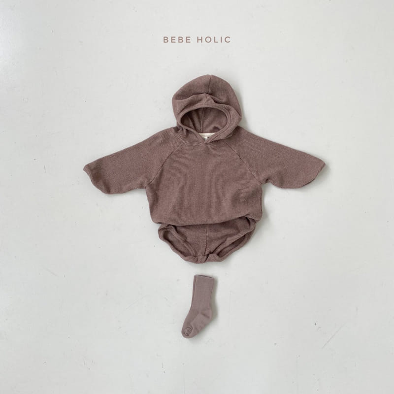 BEBE HOLIC - Korean Children Fashion - #Kfashion4kids - Waffle Hood Tee - 9