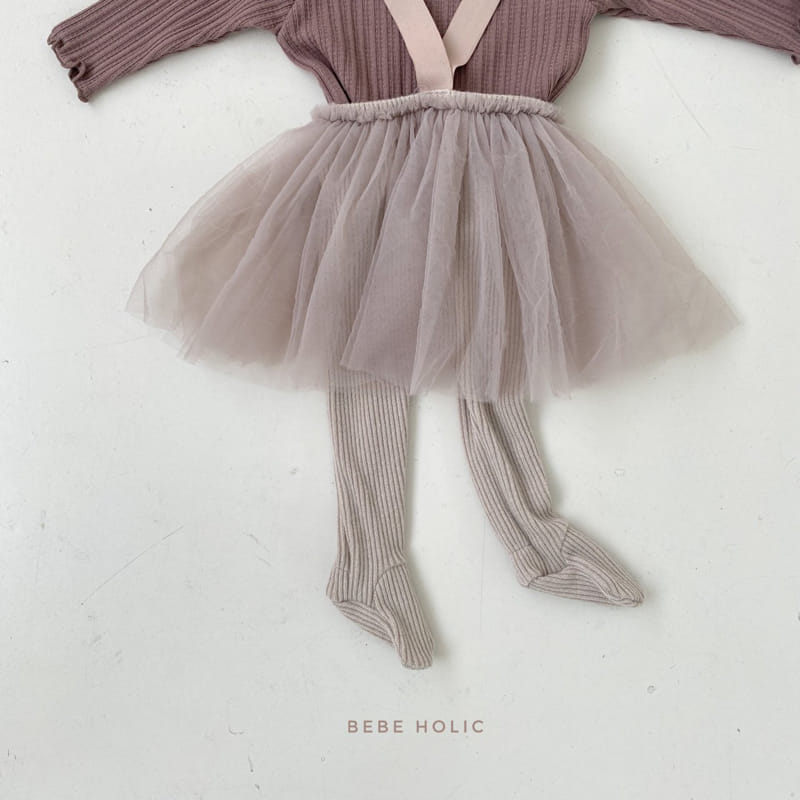 BEBE HOLIC - Korean Children Fashion - #Kfashion4kids - Herry Cha Skirt Foot Leggings - 8