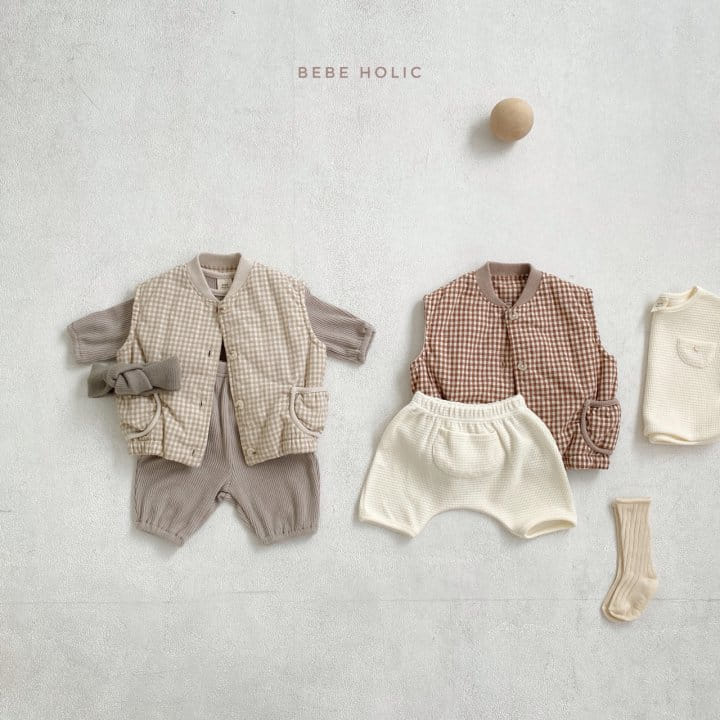 BEBE HOLIC - Korean Children Fashion - #Kfashion4kids - Check Vest