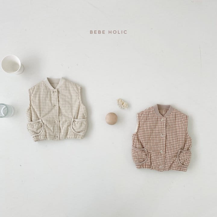 BEBE HOLIC - Korean Children Fashion - #Kfashion4kids - Check Vest - 4