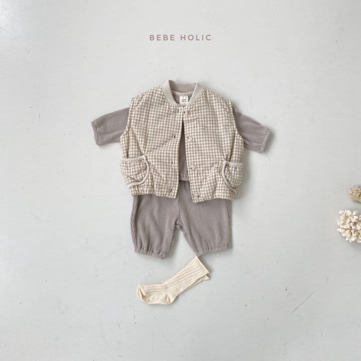BEBE HOLIC - Korean Children Fashion - #Kfashion4kids - Check Vest - 5