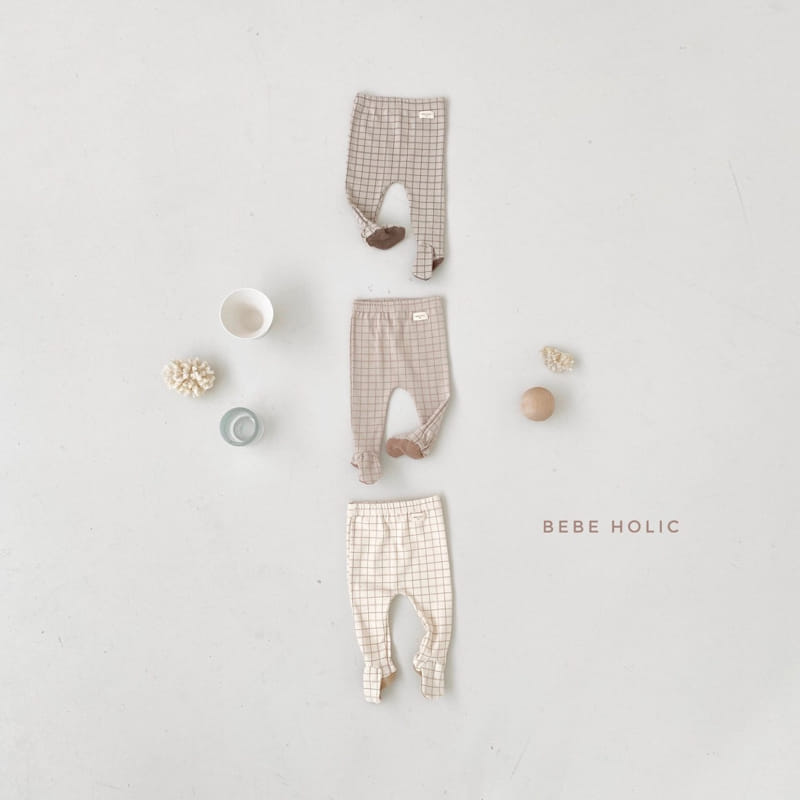 BEBE HOLIC - Korean Children Fashion - #Kfashion4kids - Check Foot Leggings - 6