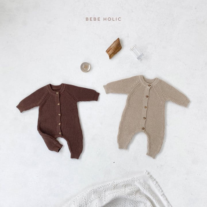 BEBE HOLIC - Korean Children Fashion - #Kfashion4kids - Round Knit Long Bodysuit