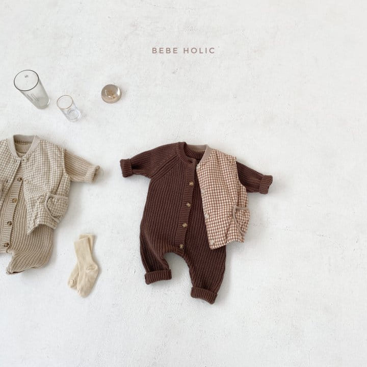 BEBE HOLIC - Korean Children Fashion - #Kfashion4kids - Round Knit Long Bodysuit - 4