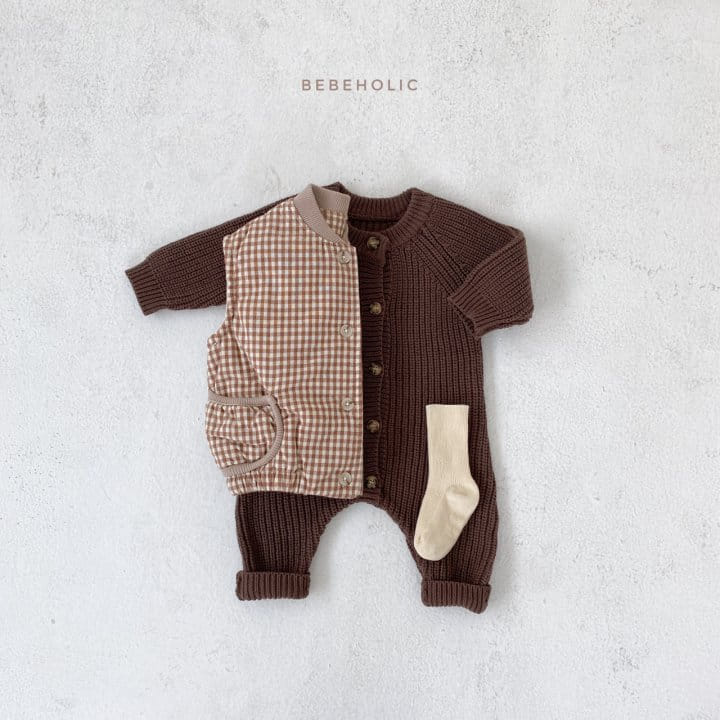 BEBE HOLIC - Korean Children Fashion - #Kfashion4kids - Round Knit Long Bodysuit - 6