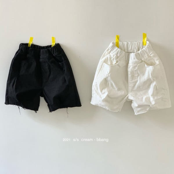 CREAM BBANG - Korean Children Fashion - #Kfashion4kids - Sharp Cottom Vintage Shorts